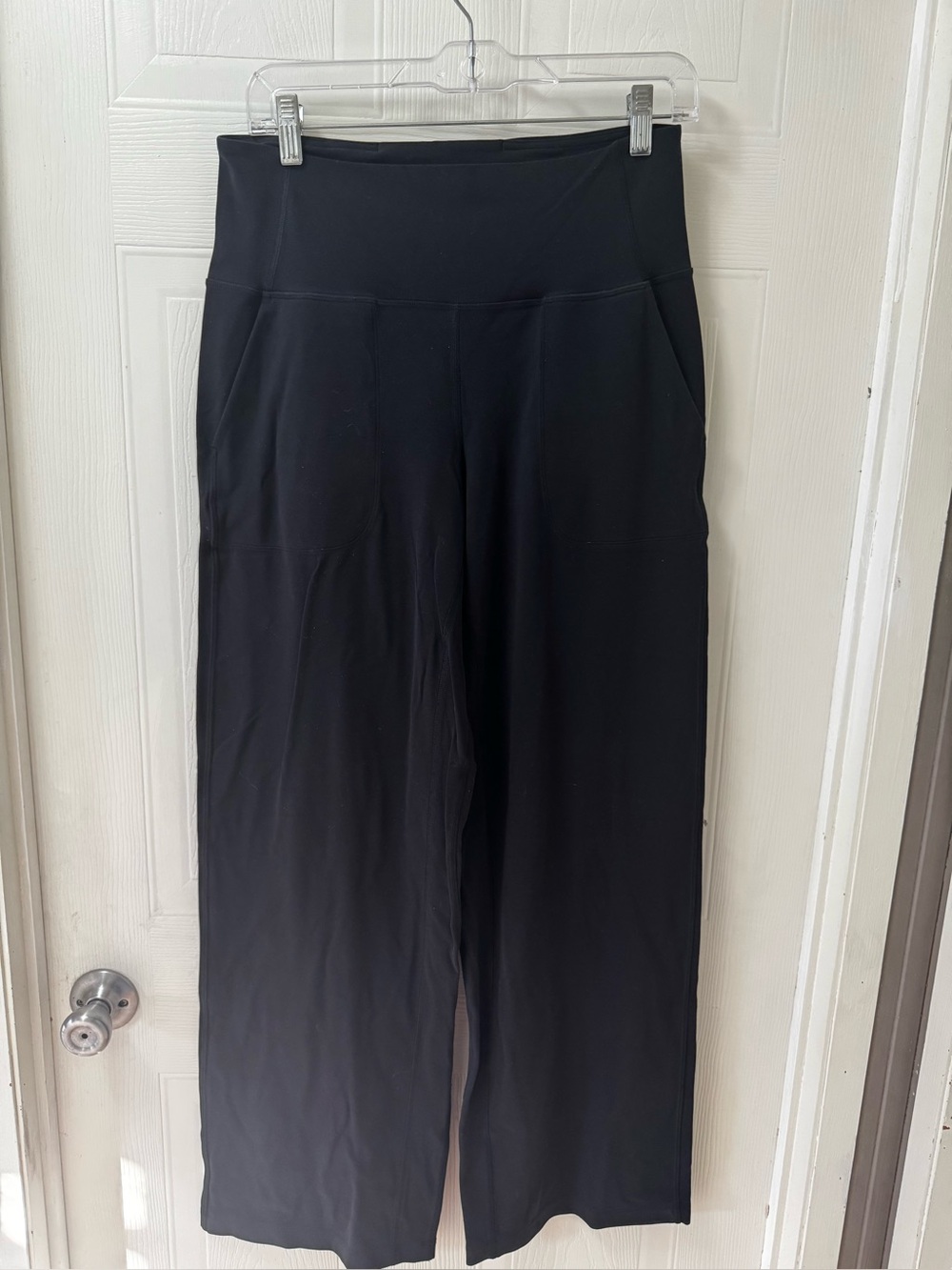 lululemon athletica Black Wide-Leg High-Rise Pants